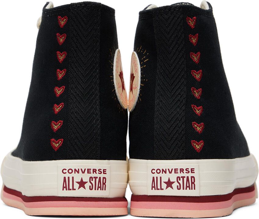 Converse Kids Black Chuck Taylor All Star Eva Lift Sneakers