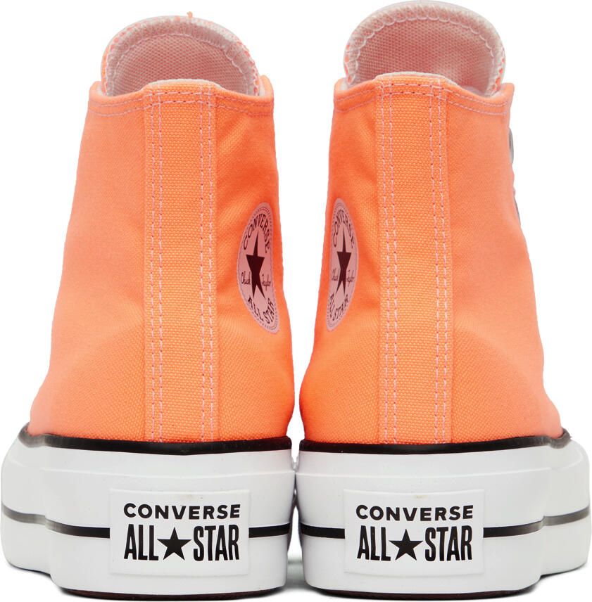 Converse Orange Chuck Taylor All Star Lift Platform Sneakers
