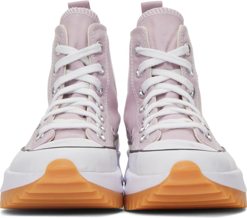 Converse Pink Run Star Hike Hi Sneakers - Picture 2