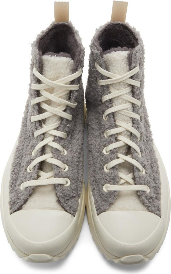 Converse Purple Sherpa Run Star Hike Sneakers - Picture 4