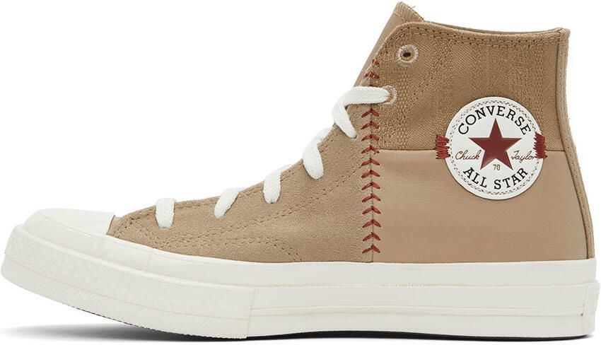 Converse Taupe Chuck 70 Crafted Sneakers - Picture 3