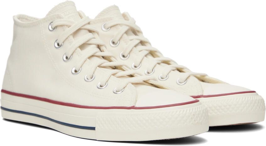 Converse White CTAS Pro Mid Sneakers - Picture 2