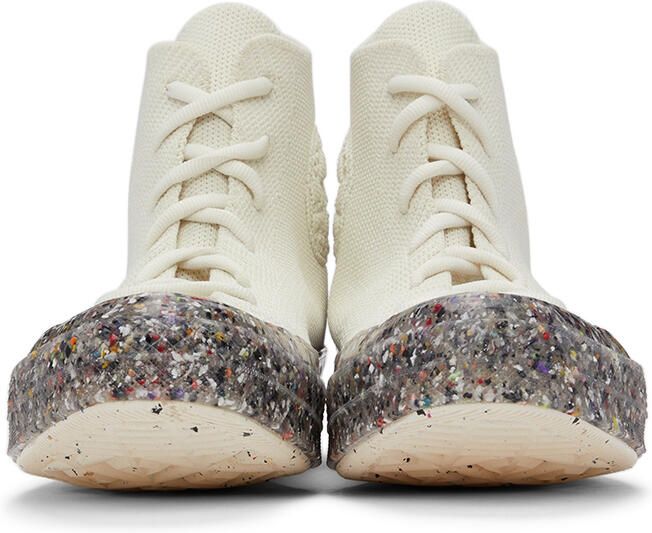 Converse White Renew Chuck 70 Knit High Top Sneakers - Picture 3