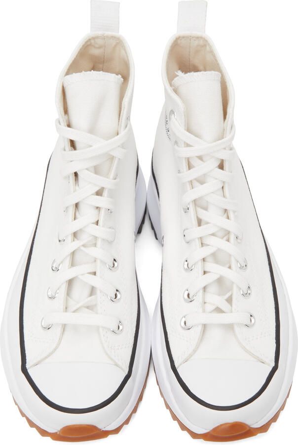 Converse White Run Star Hike Hi Sneakers - Picture 4