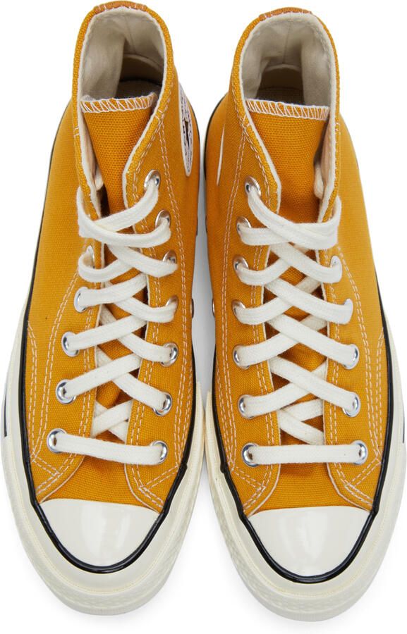 Converse Yellow Chuck 70 High Top Sneakers - Picture 3