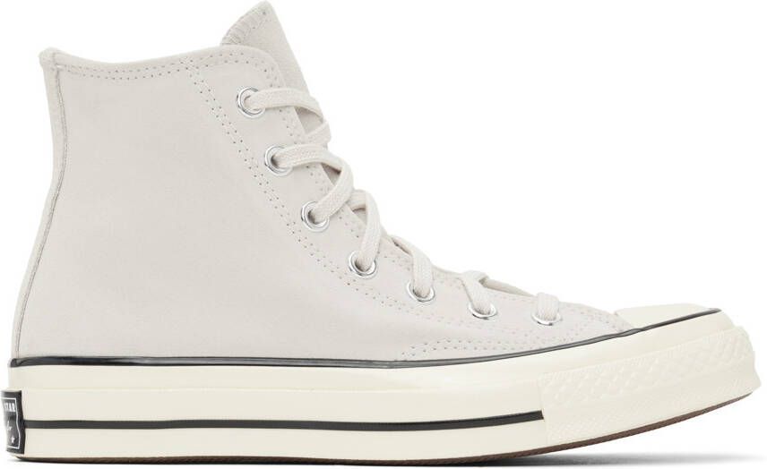 Converse Gray Chuck 70 Suede Sneakers - Picture 5