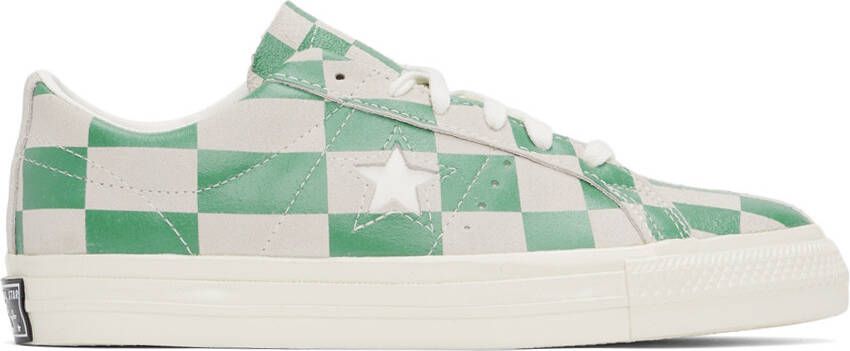 Converse Green & Grey Warped Board Sneakers - Picture 5