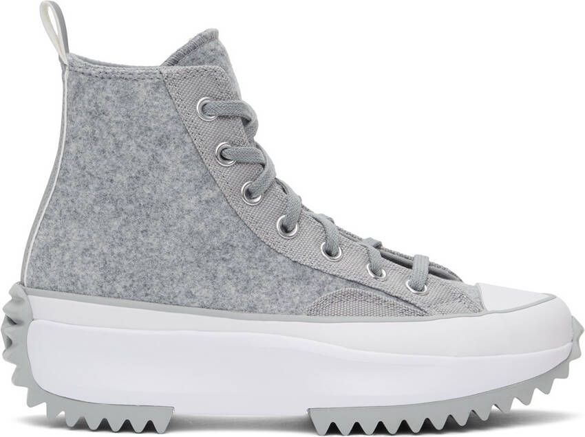 Converse Grey Run Star Hike High-Top Sneakers - Picture 5