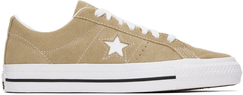Converse Khaki One Star Pro Sneakers - Picture 5