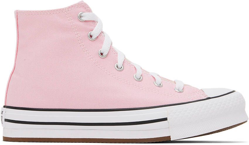 Converse Kids Pink Eva Lift Platform Sneakers - Picture 4