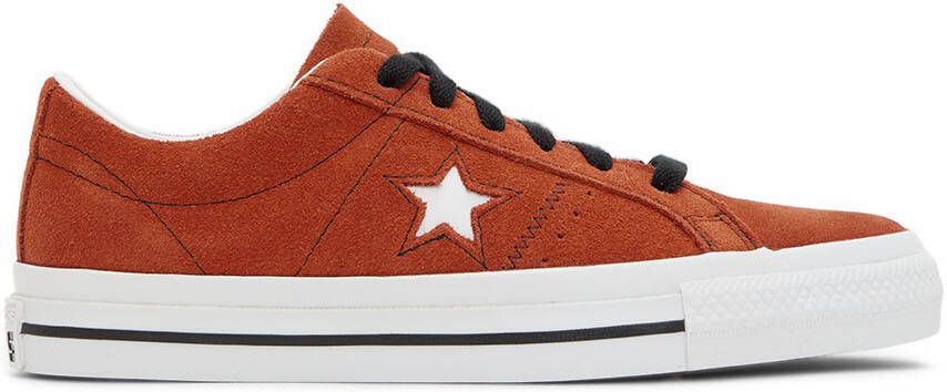 Converse Orange Suede One Star Pro Sneakers - Picture 5
