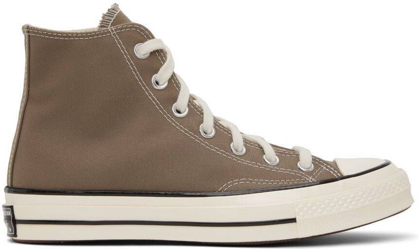 Converse Taupe Chuck 70 High-Top Sneakers - Picture 6