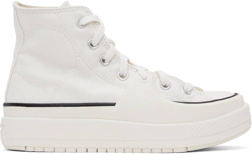 Converse White All Star Construct Sneakers - Picture 5