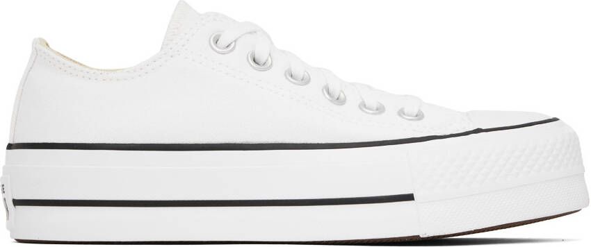 Converse White Chuck Taylor All Star Lift Sneakers - Picture 6