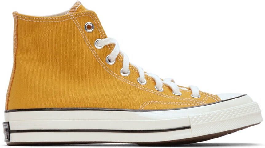 Converse Yellow Chuck 70 High Top Sneakers - Picture 7