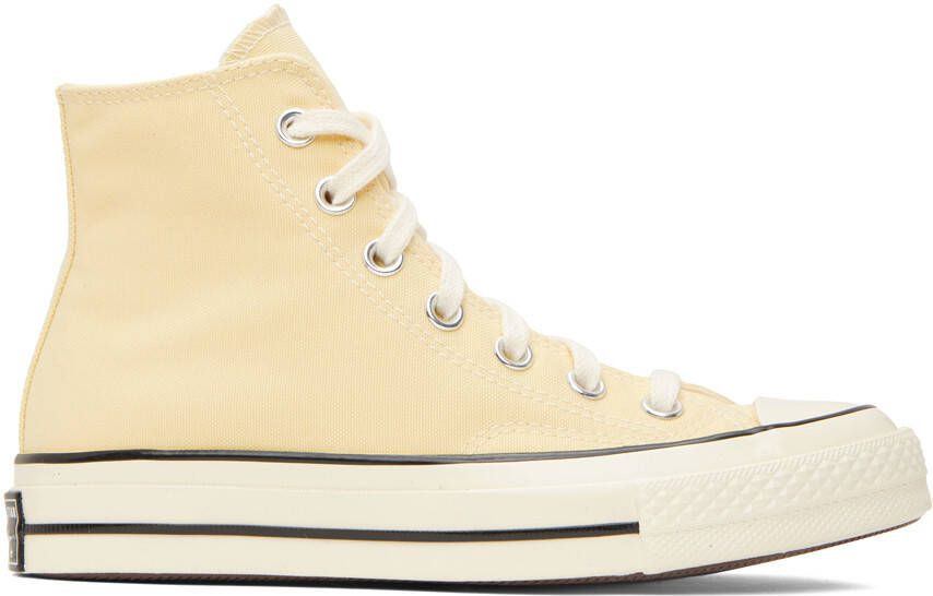 Converse Yellow Chuck 70 Hi Sneakers - Picture 4