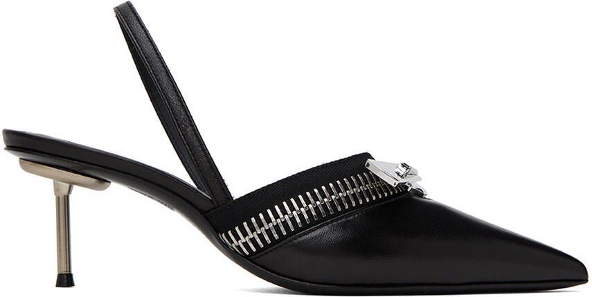 Coperni Black Zip Heels - Picture 5