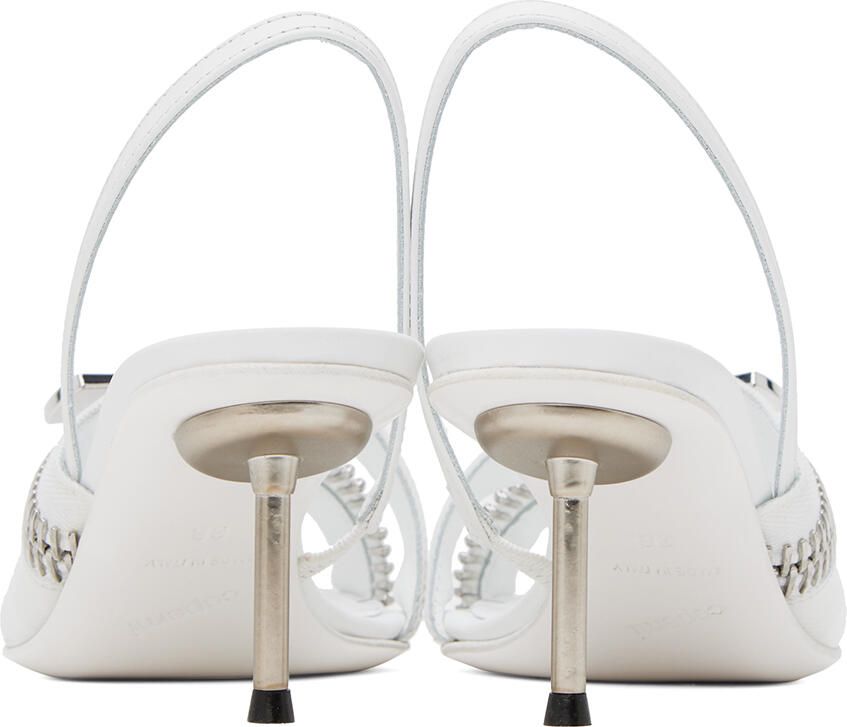 Coperni White Clear Zip Heels
