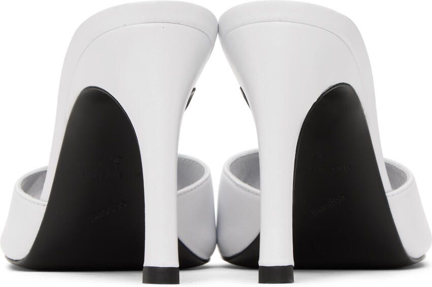 Coperni White Logo Mules