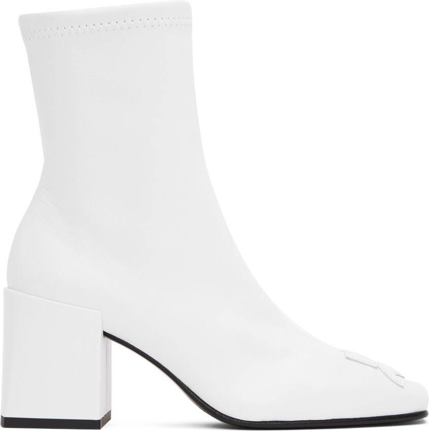 Courrèges White Vinyl Iconic AC Boots - Picture 5