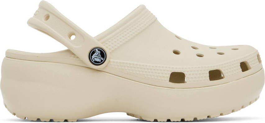 Crocs Off-White Classic Platform Clogs - Picture 5