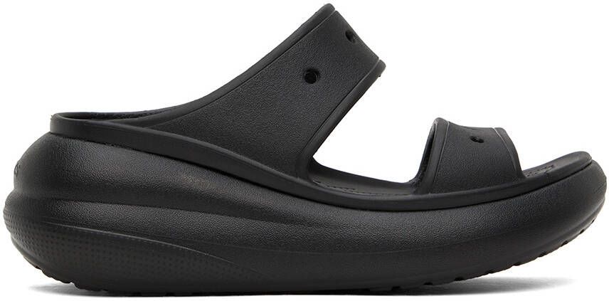 Crocs Black Classic Crush Sandals - Picture 5
