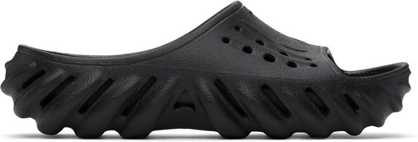 Crocs Black Echo Slides - Picture 5