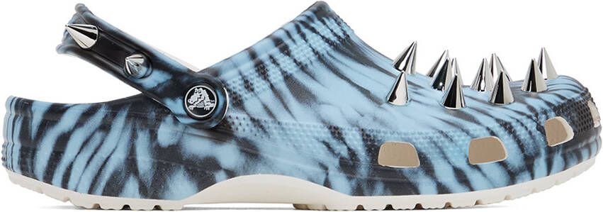 Crocs Blue & Black Rebel Clogs - Picture 5