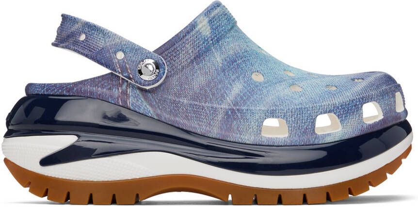 Crocs Blue Mega Crush Clogs - Picture 5