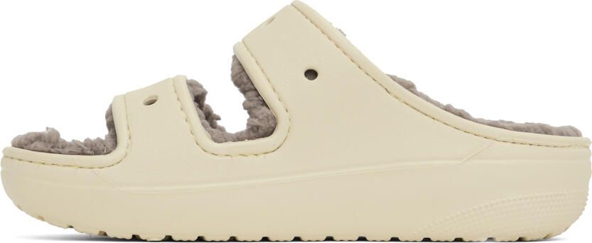 Crocs Beige Classic Cozzzy Sandals - Picture 7