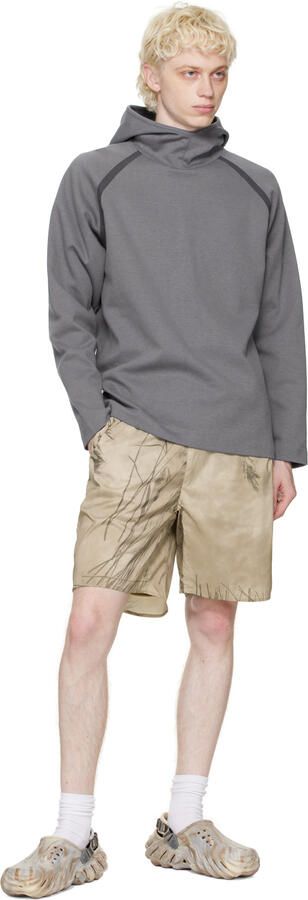 Crocs Off-White & Beige Echo Marbled Clogs - Picture 5