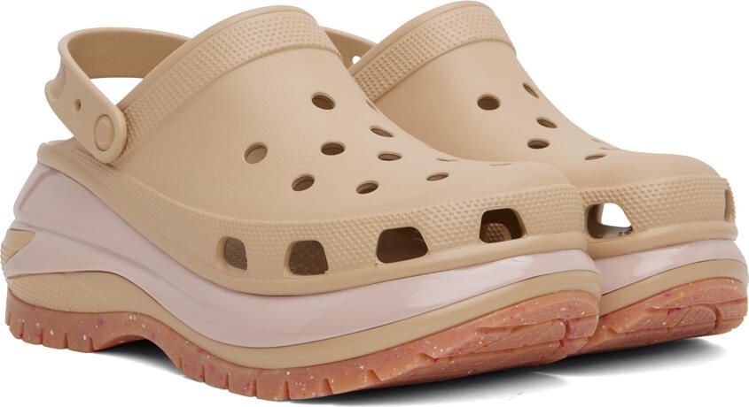 Crocs Beige Mega Crush Clogs - Picture 2