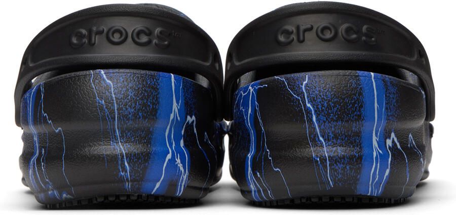 Crocs Black & Blue Bistro Graphic Clogs
