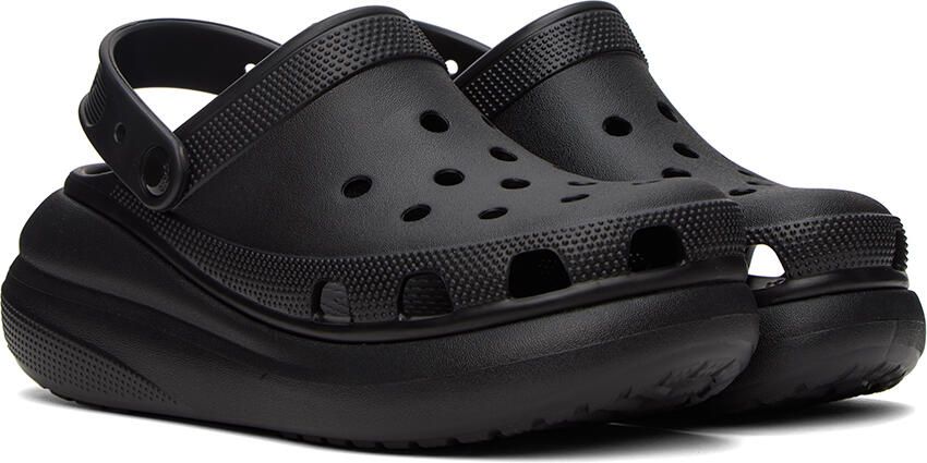 Crocs White Classic Crush Platform Clogs - Picture 3