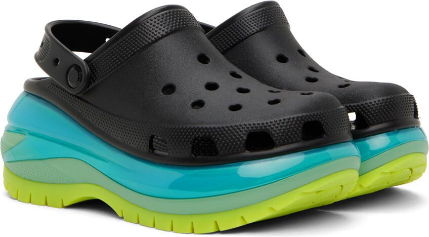 Crocs Black Mega Crush Clogs - Picture 2