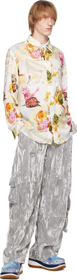 Crocs Blue Mega Crush Clogs - Picture 4