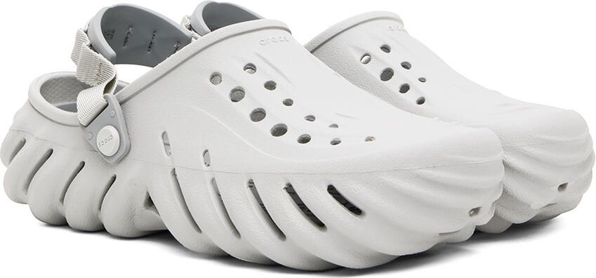 Crocs Off-White Echo Clogs - Picture 5