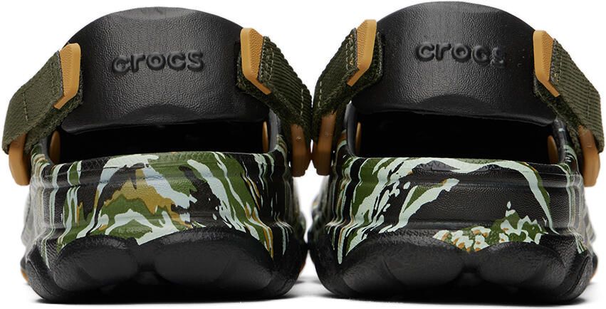 Crocs Kids Black All-Terrain Camo Clogs