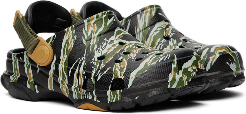 Crocs Kids Black All-Terrain Camo Clogs - Picture 2