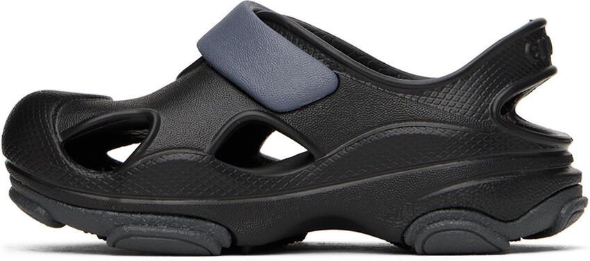 Crocs Kids Black All Terrain Fisherman Clogs
