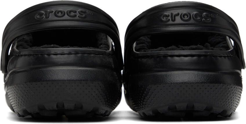Crocs Kids Black Classic Lined Clogs
