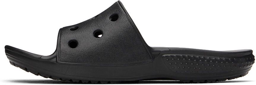Crocs Kids Black Classic Slides - Picture 4