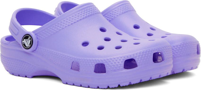 Crocs Kids Blue Classic Clogs - Picture 2