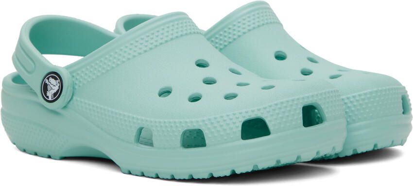 Crocs Kids Blue Classic Clogs - Picture 2