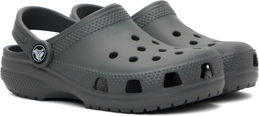 Crocs Kids Gray Classic Clogs - Picture 2