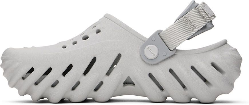 Crocs Kids Gray Echo Clogs - Picture 3