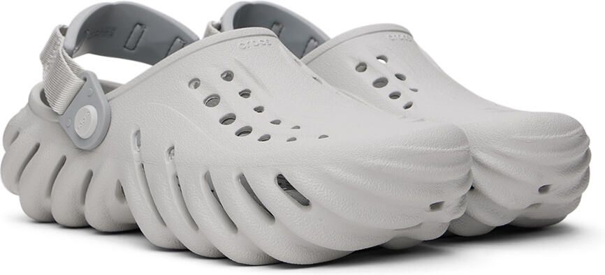 Crocs Kids Gray Echo Clogs - Picture 2