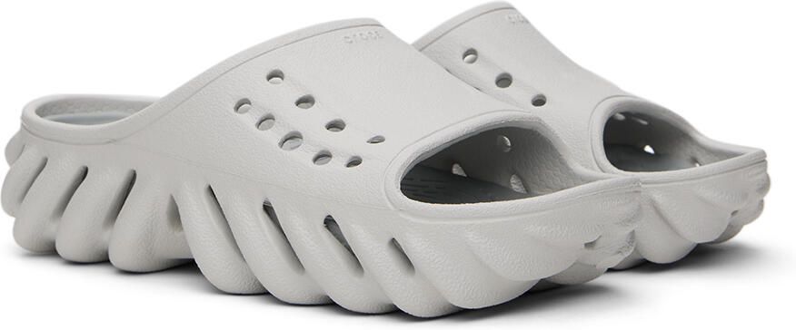 Crocs Kids Gray Echo Slides