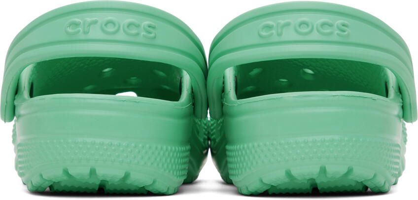 Crocs Kids Green Classic Clogs