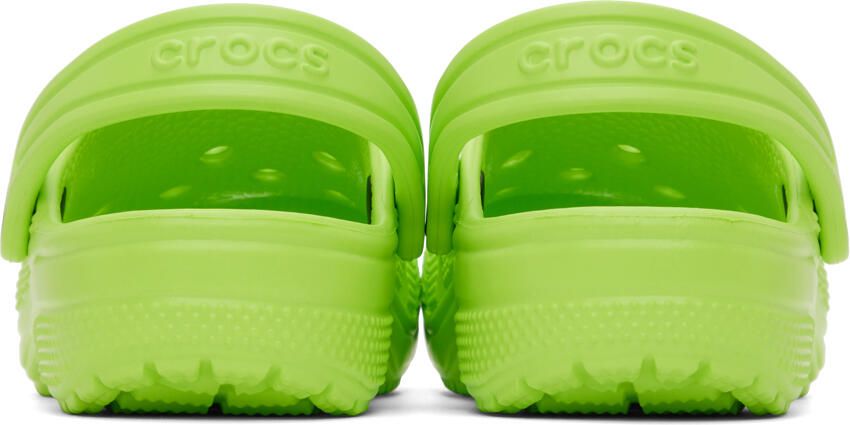 Crocs Kids Green Classic Clogs